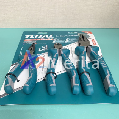 Bộ kềm điện, kềm cắt và kềm nhọn 3 chi tiết Total THT2K0301