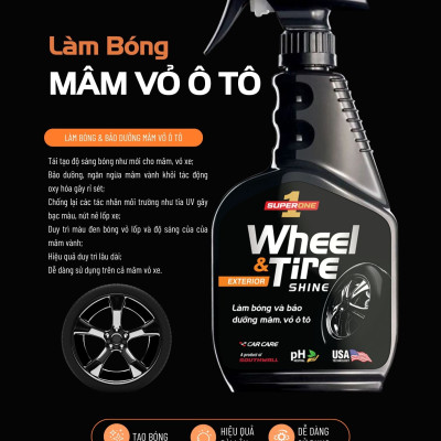 Dung Dịch Làm Bóng Mâm Và Vỏ Ô Tô SUPERONE  Wheel and Tire Shine - EXTERIOR SOUTHWALL A205