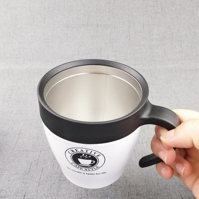 Cốc pha cafe inox 304 Creative 330ml tặng kèm muỗng- Hàng chính hãng 