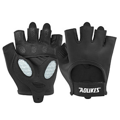Găng Tay Tập Gym AOLIKES 121 , Có Đệm Silicon Lòng Bàn Tay Dầy Dặn, Thể Thao, Yoga, Cử Tạ , Fitness