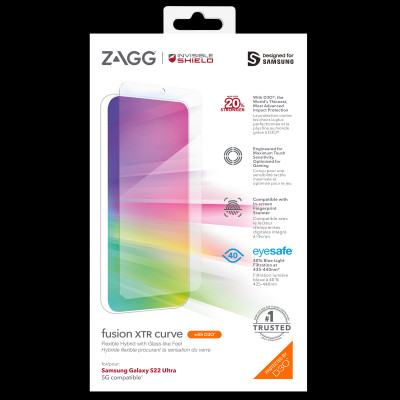 Miếng dán màn hình InvisibleShield Fusion XTR with D3O Samsung Galaxy S22 series - Hàng chính hãng