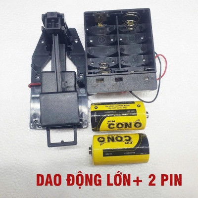 Máy lắc đồng hồ treo tường kèm cây lắc nhôm cao cấp | Chạy 2 pin đại | Phù hợp đồng hồ cổ, đồng hồ cây | BH 36T