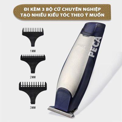Tông đơ chấn viền cắt tóc, cạo trọc, cạo râu fade tóc, khắc tóc đi viền nét Kemei KM-5021 chuyên dụng cho salon, tiệm tóc, cá nhân đi kèm với máy có bộ cữ lược căn độ dài chuyên dụng Tặng kèm bộ 2 kẹp cá sấu chia tóc ( màu ngẫu nhiên )