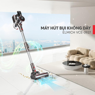 Máy hút bụi không dây Elmich VCE-3927 - Hàng Chính Hãng
