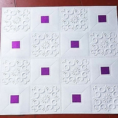 Bộ 10 Tấm Xốp Dán Tường Kim Tuyến, Tem 3D Siêu Đẹp, Sang Trọng