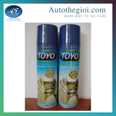 Bình xịt Toyo đánh bóng đồ da, gỗ, nội thât ô tô 