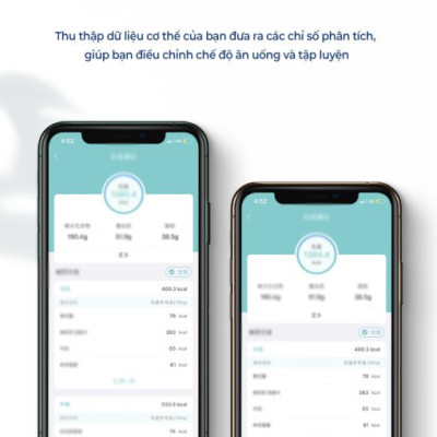 Cân điện tử sức khỏe thông minh Rapido RSB05–BS kết nối bluetooth, đo 21 chỉ số, bảo hành 12 tháng
