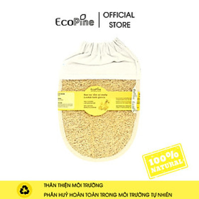 Bao tay tắm xơ mướp ECOPINE 2 mặt xơ 