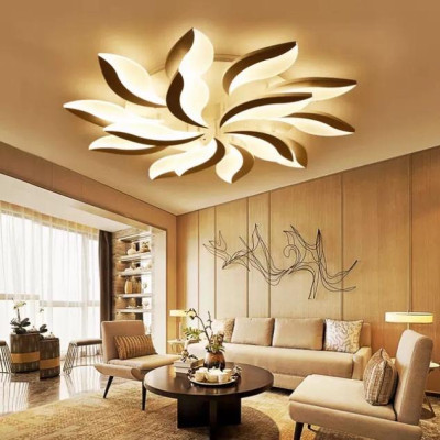 Đèn LED Mâm Ốp Trần MN052, đèn trần phong thái tối tân - 3 cách thức Sáng DT