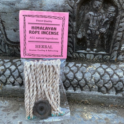 Hương nhang dây thủ công Nepal Túi có kèm đế cắm Rope incense