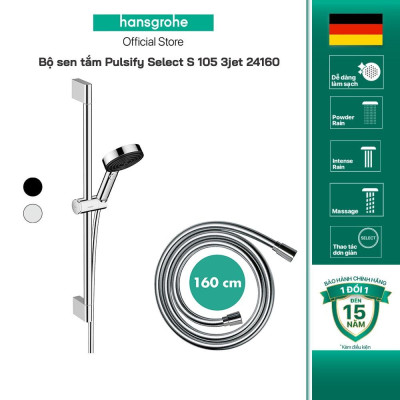 Tay sen kèm thanh trượt hansgrohe Pulsify Select S 105 3jet 24160