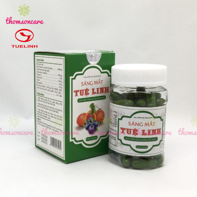 Viên sáng mắt Tuệ Linh lọ 60 viên - Giúp tăng cường thị lực, bổ mắt, giảm cận thị, mỏi mắtt - Từ dầu gấc và Lutein.