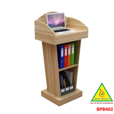 Bục phát biểu gỗ MDF, bục phát biểu BPB402 - NỘI THẤT LẮP RÁP VIENDONGADV