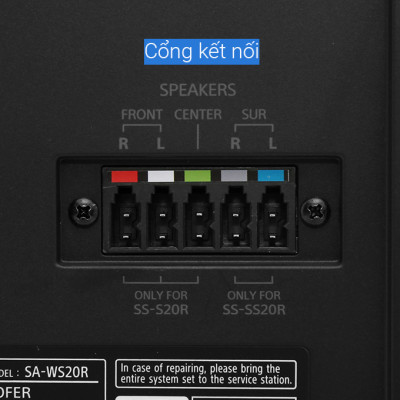 Dàn âm thanh Sony 5.1 HT-S20R 400W - Hàng chính hãng