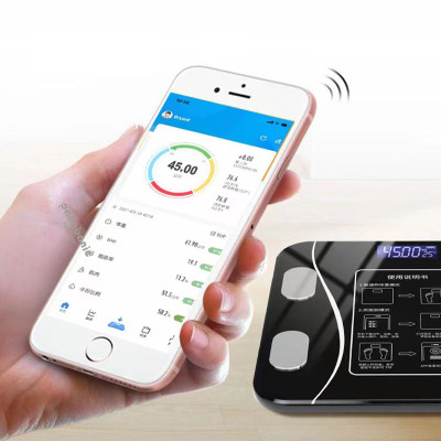 Cân Điện Tử Bluetooth Thông Minh Đo Lượng Mỡ Và Nước Trong Cơ Thể, Tính Chỉ Số BMI Trọng Tải 180kg Giao Màu Ngẫu Nhiên