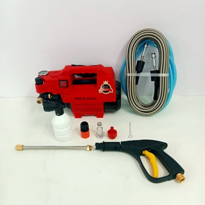Máy rửa xe và xịt rửa đa năng PHIPOL TOOLS QXJ04-2 có chỉnh áp tặng kèm đầy đủ phụ kiện - Màu Ngẫu Nhiên - Hàng Chính Hãng