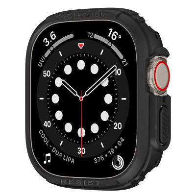 Ốp Case Đen và Trong Suốt cho Apple Watch Ultra / Apple Watch Ultra 2 49mm - Hàng Chính Hãng