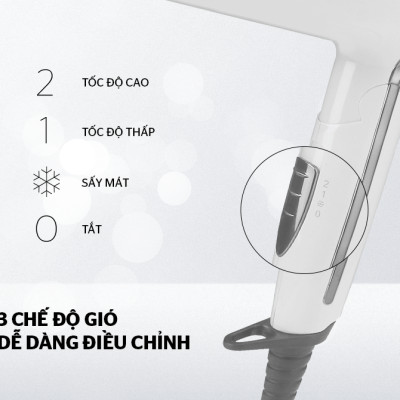 Máy Sấy Tóc SUNHOUSE SHD2308W - Hàng Chính Hãng