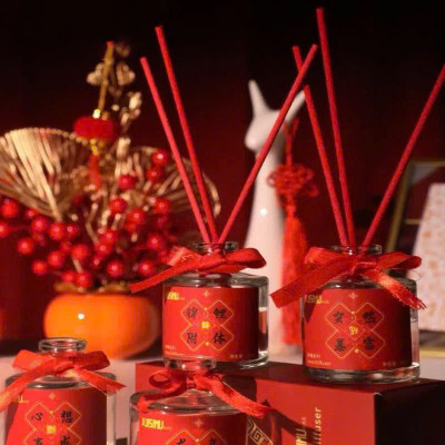 Tinh Dầu Thơm Phòng Thiên Nhiên Đỏ May Mắn Que Gỗ Tự Khuếch Tán Thanh Lọc Khử Mùi Không Khí -Hàng Chính Hãng MINIIN