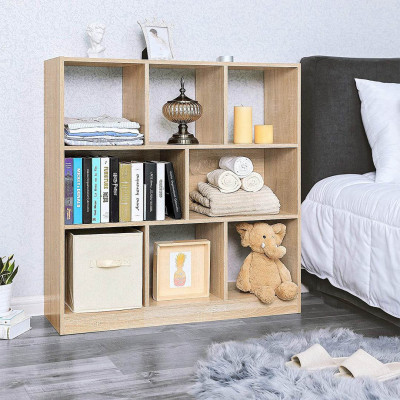 Kệ sách gỗ MDF kiểu nhỏ gọn tiện dụng SMLIFE Bourinot