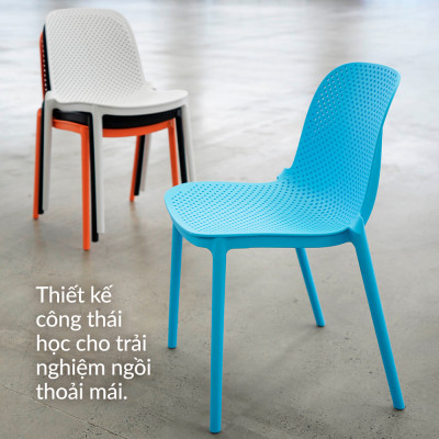 Ghế nhựa đúc nguyên khối Pedralli