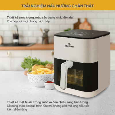 Nồi Chiên Không Dầu BlueStone AFB-5867 6 Lít 1800W - Hàng Chính Hãng