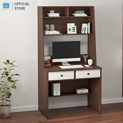 Bàn Học Sinh, Bàn Làm Việc Kết Hợp Kệ Sách Nhiều Ngăn SIB Decor (Không Gồm Ghế) BLV10