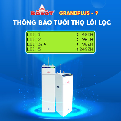 Máy Lọc Nước Nóng Thông Minh Lạnh ROBOT GrandPlus-9 - Hàng Chính Hãng