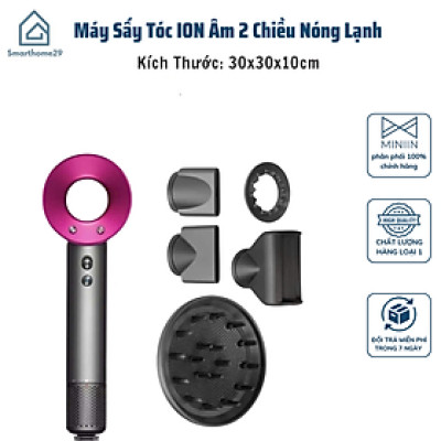 Máy Sấy Tóc Nóng Lạnh 2 Chiều Công Suất 2200W ION Âm - Giảm Tóc Hư Tổn - HÀNG CHÍNH HÃNG MINIIN