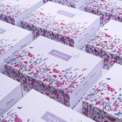 Set quà tặng cao cấp WEILAIYA: Combo Sữa tắm Hoa Trà và Dưỡng thể ban đêm