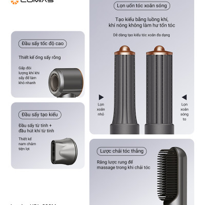 Máy sấy tóc ion âm Lumias HDL-200M Hàng chính hãng