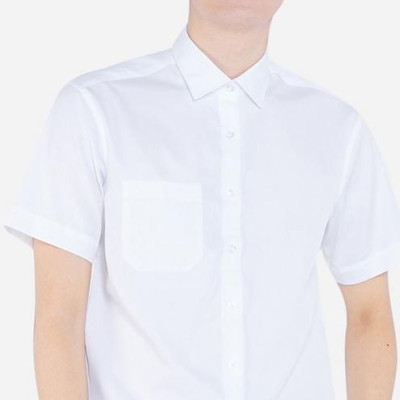 Áo sơ mi nam cộc tay nam công sở Aligro màu trắng  ALG-C0101