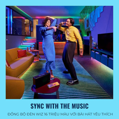 Đèn LED dây thông minh Wiz LightStrip RGBIC Matter & Wifi, hiển thị 16 triệu màu, kết nối App