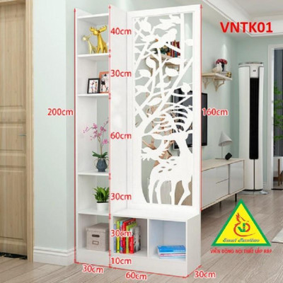 Vách ngăn tủ kệ VNTK01 - Nội thất lắp ráp Viendong Adv