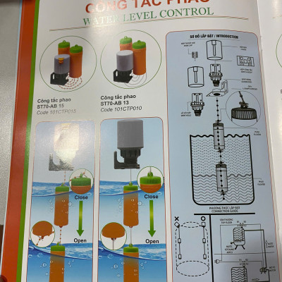 Phao Điện / Công tắc phao Onpas _ ST70-AB15