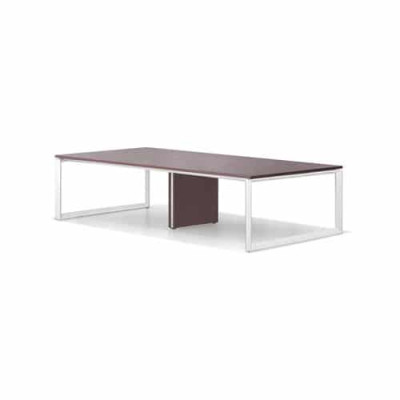 Bàn làm việc chân sắt Juno Sofa NT 1906B12-4 màu trắng kiểu cụm 240 x 120 x 75 cm