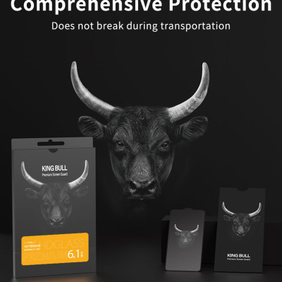 Miếng Dán Cường Lực Mipow Kingbull Premium Silk HD (2.7D) Dành Cho iPhone 13 Mini / iPhone 13/ iPhone 13 Pro/ iPhone 13 ProMax_ Hàng Chính Hãng