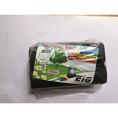 Combo 3kg túi đựng rác không lõi EIG size CỰC ĐẠI 78 x 92cm (Đen) 