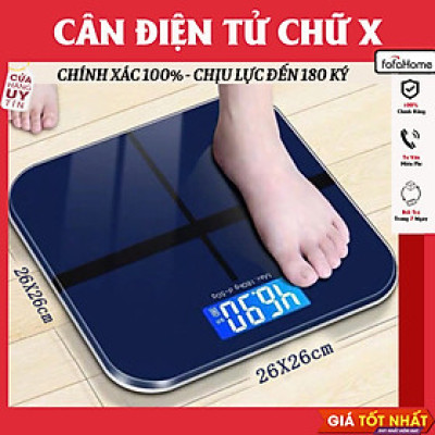 Cân Điện Tử Sức Khỏe Hình Chữ Thập Cân Nặng Chịu Lực Đến 180kg - Tiện Lợi - Bền Đẹp - Độ Chính Xác Cao Giao Màu Ngẫu Nhiên