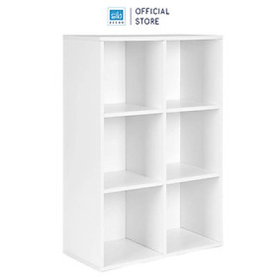 Tủ Sách Gỗ 6 Ngăn Kích Thước 97.5 x 65.5 x 30cm Thương Hiệu SIB Decor KSG58
