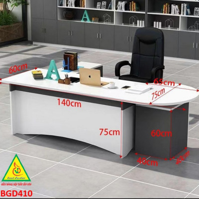 Bàn giám đốc gỗ MDF đơn giản , phong cách hiện đại BGD410 - NỘI THẤT LẮP RÁP VIENDONGADV
