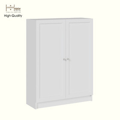 [Happy Home Furniture] CATY, Kệ sách 3 tầng 2 cửa mở, 80cm x 30cm x 106cm ( DxRxC), KSA_054