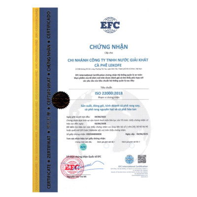 Cà phê nguyên hạt Bình Minh Lekofe 100% Robusta Đắng đậm chát nhẹ Túi 1000gram