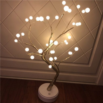 Đèn led hình cây để bàn trang trí phòng đẹp lấp lánh