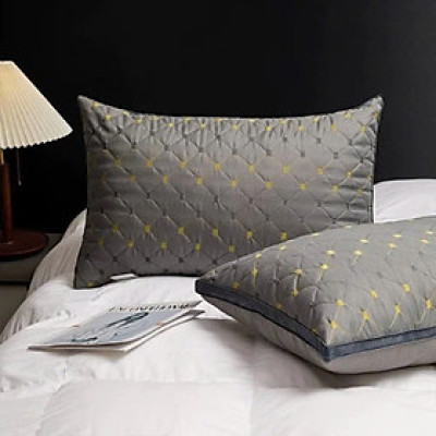 Ruột Gối Nằm Trần Trám Khách Sạn Cao Cấp - Gối Bông Trắng Kháng Khuẩn 50x70cm- HÀNG CHÍNH HÃNG MINIIN