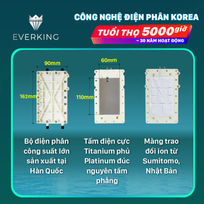 Máy Lọc Nước Điện Giải iON Kiềm EVERKING EK-75 - Hàng Chính Hãng