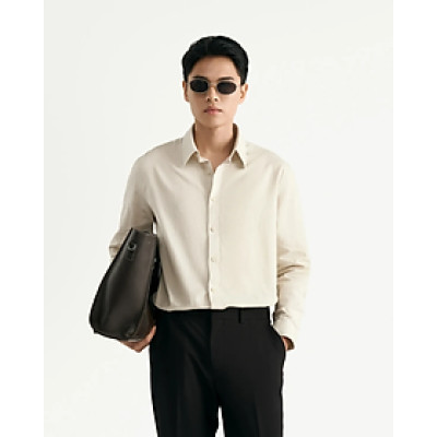 Áo sơ mi tay dài nam linen cotton Form Regular - RT 10S25SHL032 | ROUTINE CÀ MAU
