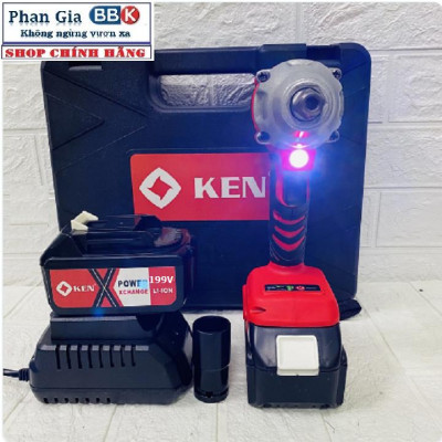 [LOẠI 1] Máy khoan pin, Máy Siết Bulong KEN199v Động cơ Không Chổi Than, pin khủng 10cell