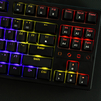 Bàn phím cơ chơi game có dây E-Dra EK3287 - Led Rainbow - E-dra Switch - Hàng chính hãng