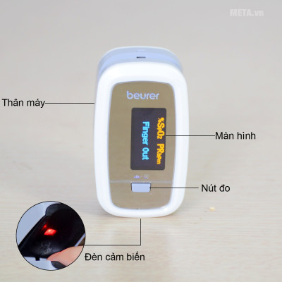 Máy đo nồng độ oxy và nhịp tim Beurer PO30